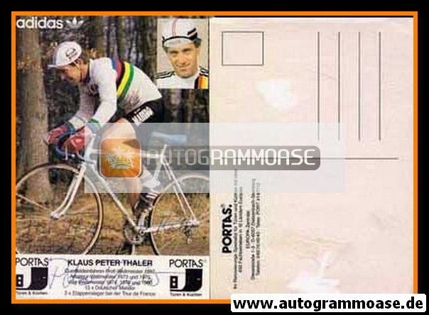 Autogramm Radsport | Klaus-Peter THALER | 1970er (Adidas / Portas)