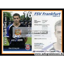 Autogramm Fussball | FSV Frankfurt | 2007 | Fikri EL HAJ ALI