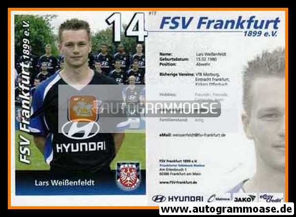 Autogramm Fussball | FSV Frankfurt | 2007 | Lars WEISSENFELDT