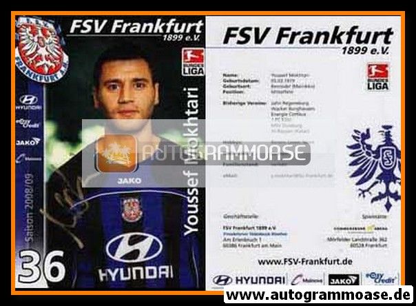 Autogramm Fussball | FSV Frankfurt | 2008 | Youssef MOKHTARI
