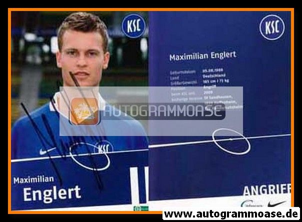 Autogramm Fussball | Karlsruher SC II | 2009 | Maximilian ENGLERT