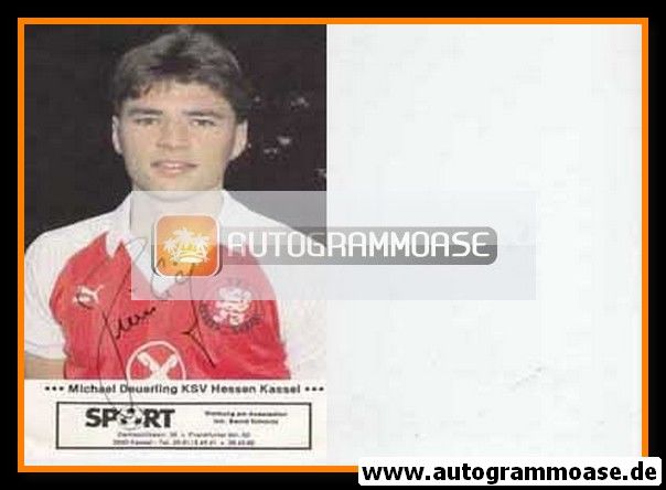 Autogramm Fussball | KSV Hessen Kassel | 1980er | Michael DEUERLING (farbig)