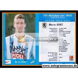 Autogramm Fussball | TSV 1860 München | 2002 | Marco KURZ