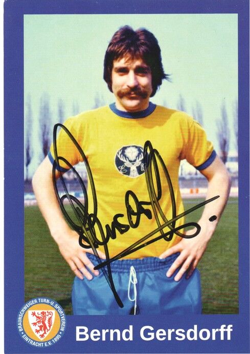 Autogramm Fussball | Eintracht Braunschweig | 1973 Retro | Bernd GERSDORFF (Portrait Color)