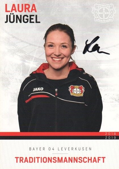 Autogramm Fussball | Bayer Leverkusen | 2018 TM | Laura JÜNGEL