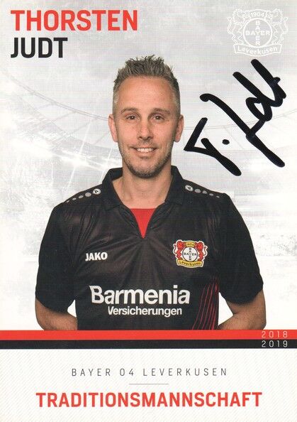 Autogramm Fussball | Bayer Leverkusen | 2018 TM | Thorsten JUDT