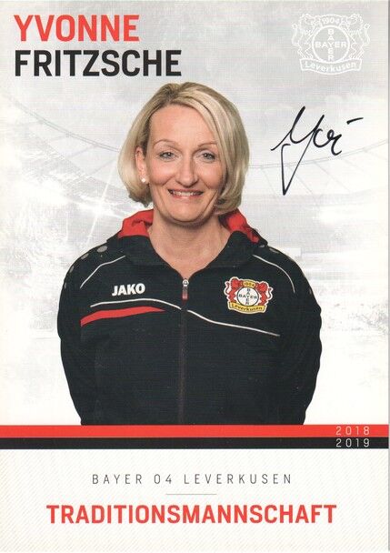 Autogramm Fussball | Bayer Leverkusen | 2018 TM | Yvonne FRITZSCHE
