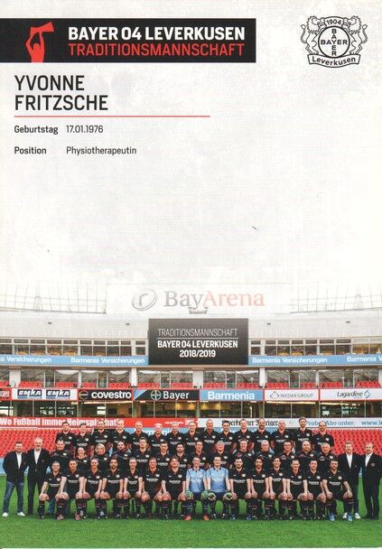 Autogramm Fussball | Bayer Leverkusen | 2018 TM | Yvonne FRITZSCHE