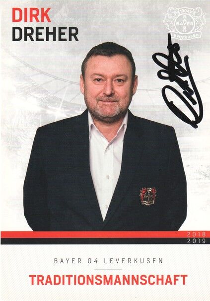 Autogramm Fussball | Bayer Leverkusen | 2018 TM | Dirk DREHER