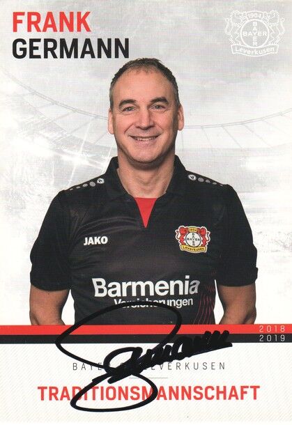Autogramm Fussball | Bayer Leverkusen | 2018 TM | Frank GERMANN