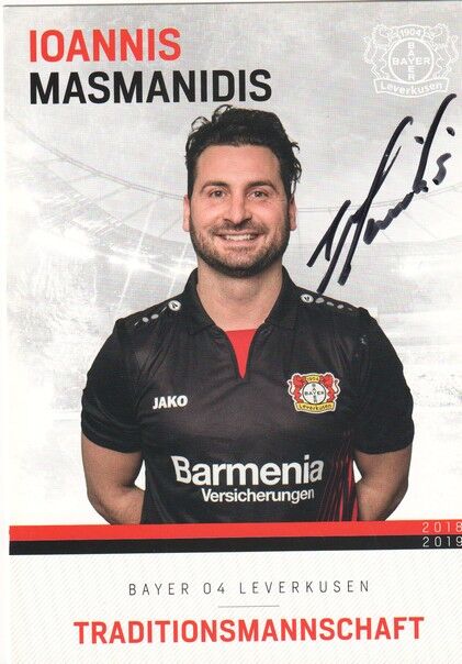 Autogramm Fussball | Bayer Leverkusen | 2018 TM | Ioannis MASMANIDIS