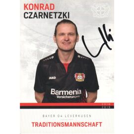 Autogramm Fussball | Bayer Leverkusen | 2018 TM | Konrad CZARNETZKI