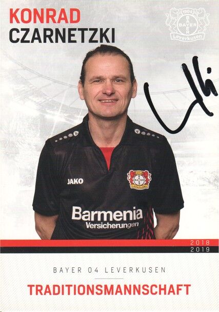 Autogramm Fussball | Bayer Leverkusen | 2018 TM | Konrad CZARNETZKI