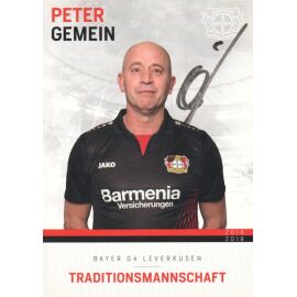 Autogramm Fussball | Bayer Leverkusen | 2018 TM | Peter GEMEIN