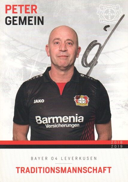 Autogramm Fussball | Bayer Leverkusen | 2018 TM | Peter GEMEIN