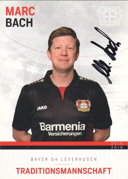 Autogramm Fussball | Bayer Leverkusen | 2018 TM | Marc BACH