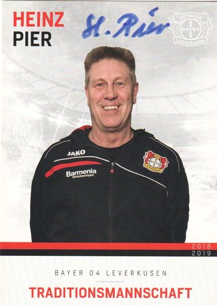 Autogramm Fussball | Bayer Leverkusen | 2018 TM | Heinz PIER