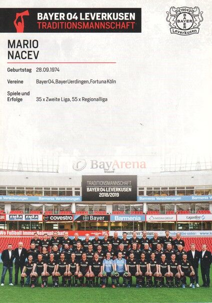 Autogramm Fussball | Bayer Leverkusen | 2018 TM | Mario NACEV