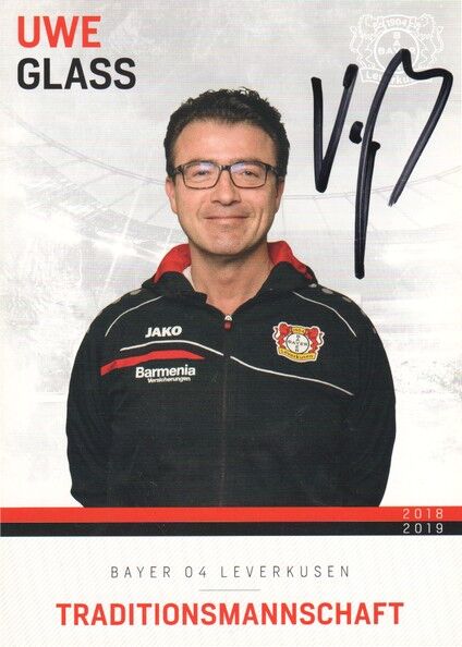 Autogramm Fussball | Bayer Leverkusen | 2018 TM | Uwe GLASS