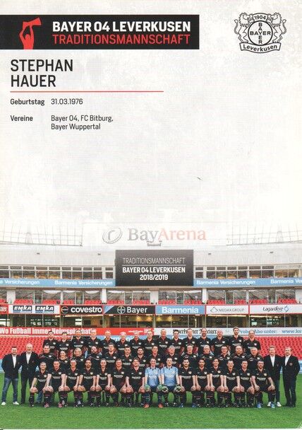 Autogramm Fussball | Bayer Leverkusen | 2018 TM | Stephan HAUER