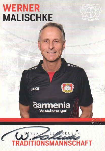 Autogramm Fussball | Bayer Leverkusen | 2018 TM | Werner MALISCHKE