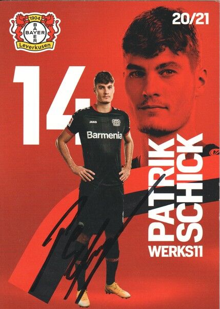 Autogramm Fussball | Bayer Leverkusen | 2020 | Patrik SCHICK