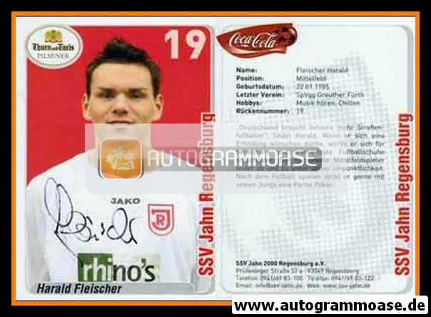 Autogramm Fussball | SSV Jahn Regensburg | 2007 | Harald FLEISCHER