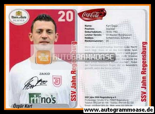 Autogramm Fussball | SSV Jahn Regensburg | 2007 | Özgür KART