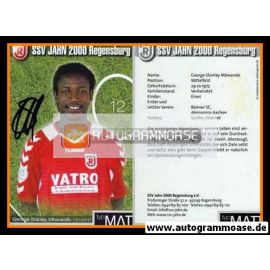 Autogramm Fussball | SSV Jahn Regensburg | 2004 | George Stanley MBWANDO
