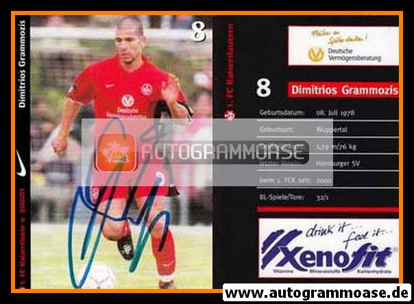 Autogramm Fussball | 1. FC Kaiserslautern | 2000 | Dimitrios GRAMMOZIS 