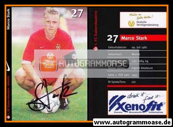 Autogramm Fussball | 1. FC Kaiserslautern | 2000 | Marco STARK
