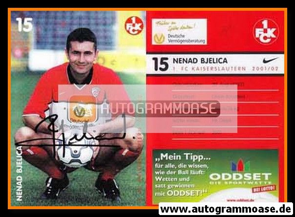 Autogramm Fussball | 1. FC Kaiserslautern | 2001 | Nenad BJELICA