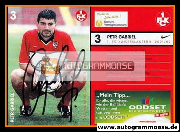 Autogramm Fussball | 1. FC Kaiserslautern | 2001 | Petr GABRIEL