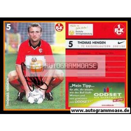 Autogramm Fussball | 1. FC Kaiserslautern | 2001 | Thomas HENGEN