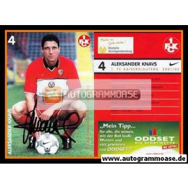 Autogramm Fussball | 1. FC Kaiserslautern | 2001 | Aleksander KNAVS