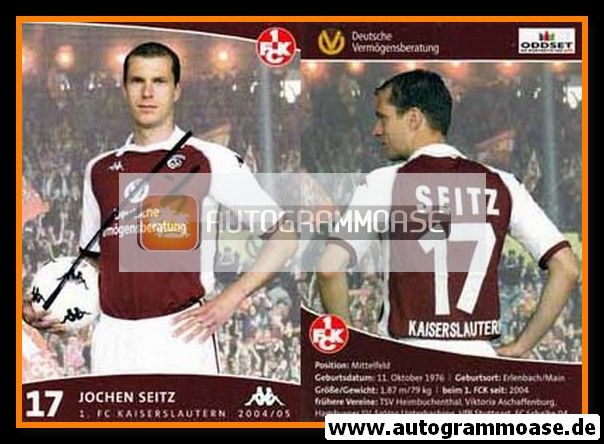 Autogramm Fussball | 1. FC Kaiserslautern | 2004 | Jochen SEITZ