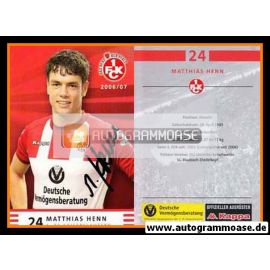 Autogramm Fussball | 1. FC Kaiserslautern | 2006 | Matthias HENN