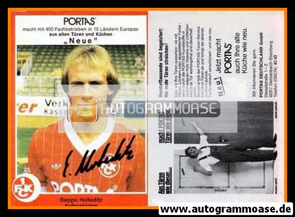 Autogramm Fussball | 1. FC Kaiserslautern | 1981 | Beppo HOFEDITZ