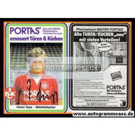 Autogramm Fussball | 1. FC Kaiserslautern | 1982 | Rainer GEYE