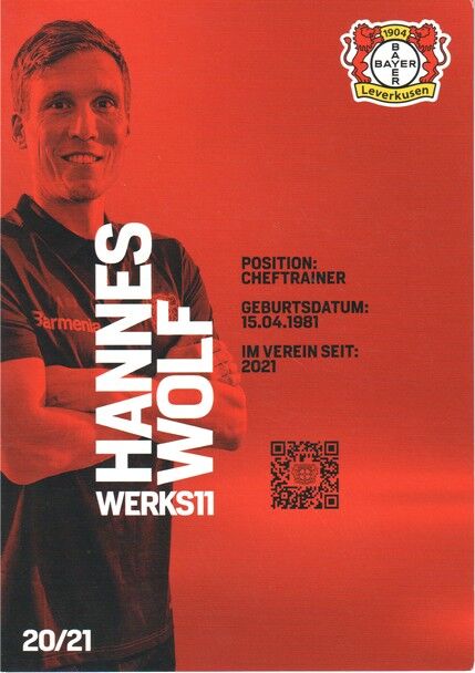 Autogramm Fussball | Bayer Leverkusen | 2020 | Hannes WOLF