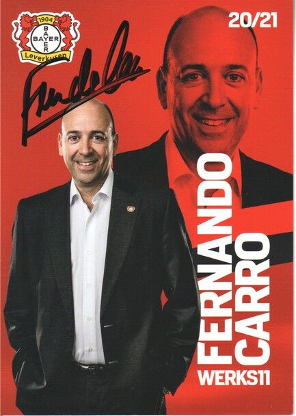 Autogramm Fussball | Bayer Leverkusen | 2020 | Fernando CARRO