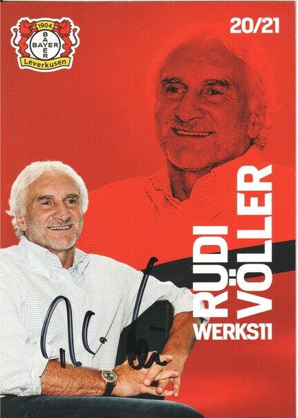 Autogramm Fussball | Bayer Leverkusen | 2020 | Rudi VÖLLER