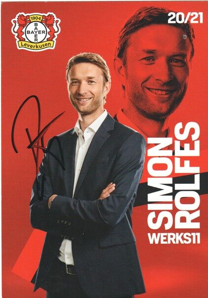 Autogramm Fussball | Bayer Leverkusen | 2020 | Simon ROLFES