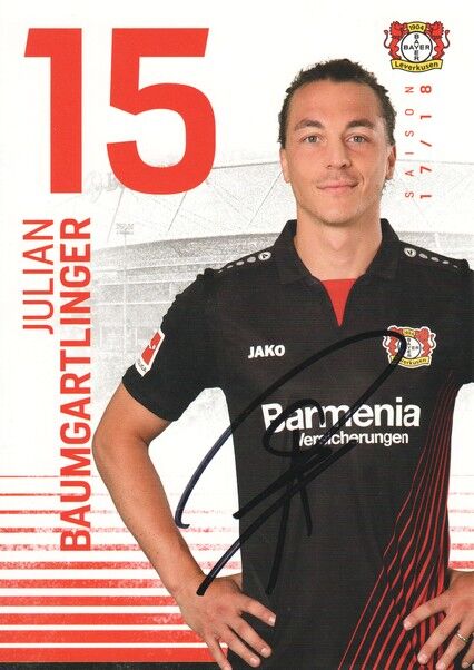 Autogramm Fussball | Bayer Leverkusen | 2017 | Julian BAUMGARTLINGER