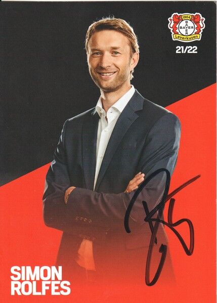 Autogramm Fussball | Bayer Leverkusen | 2021 | Simon ROLFES