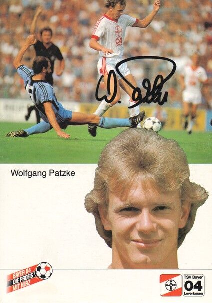 Autogramm Fussball | Bayer Leverkusen | 1984 | Wolfgang PATZKE
