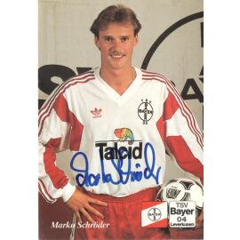 Autogramm Fussball | Bayer Leverkusen | 1992 | Marko SCHRÖDER