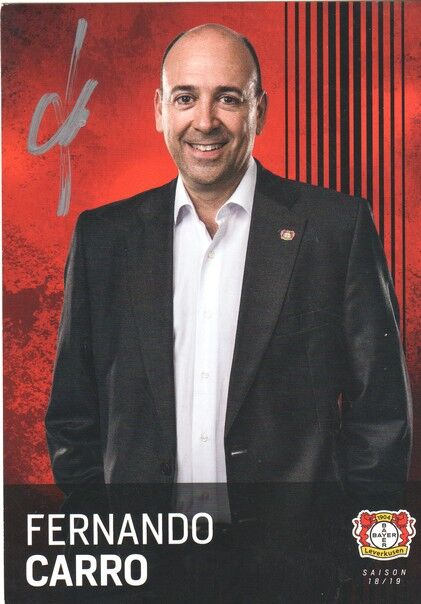 Autogramm Fussball | Bayer Leverkusen | 2018 | Fernando CARRO