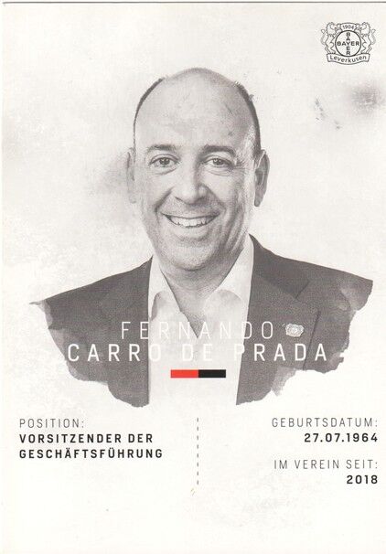 Autogramm Fussball | Bayer Leverkusen | 2018 | Fernando CARRO