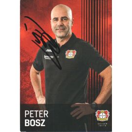 Autogramm Fussball | Bayer Leverkusen | 2018 | Peter BOSZ